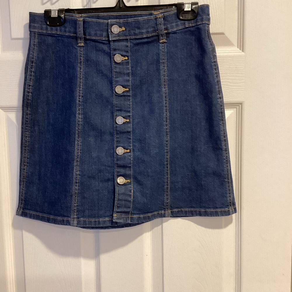 GAP Denim Button-up Mini Skirt, Size 2